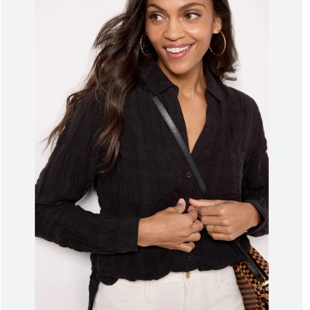 Cloth & Stone Black Button Down Shirt